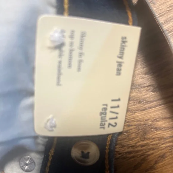 Abercrombie & Fitch Jeans Size 11/12 Regular Kids  High Rise Skinny Blue New - Picture 13 of 15
